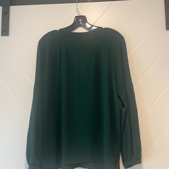 Vince Camuto Deep Green Blouse - Picture 3 of 5